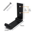 thumbnail image 2 of Paquete de 2 unidades de aleación de aluminio Sunnimix plegable para pared colgar bolso organizador negro 3 piezas, 2 of 8