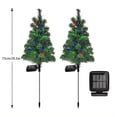 thumbnail image 3 of 4PCS Solar Christmas Decorations Trees Lights Outdoor Waterproof, Solar Yard Decorative, Solar Stake Lights Xmas Tree Garden Decor for Pathway Lawn Patio, 3 of 11