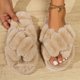thumbnail image 3 of Zapatillas peludas populares para mujer en otoño e invierno, zapatillas antideslizantes de algodón posparto con suela gruesa para decoración del hogar, 3 of 5