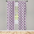 thumbnail image 3 of Ambesonne Dia de Muertos Curtains, Day of the Dead Face, Pair of 28"x63", White Purple, 3 of 5