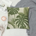 thumbnail image 2 of JRXY Palm Leaves with Lush Branches and Leaves Tropical Jungle Palm Leaves with Charming Colors Plush Pillowcase 1 Piece White, 2 of 5