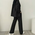 thumbnail image 6 of Wowcloth Women's Fashionable Elegant Business Suit with Lapel Jacket and Pants Set, 6 of 6