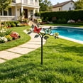 thumbnail image 4 of Metal Flowers Decorative Garden Stakes,11.8in Colorful Outdoor Yard Decor, Metal Garden Stake Decor for Yard,Patio, Lawn,Garden, 4 of 6