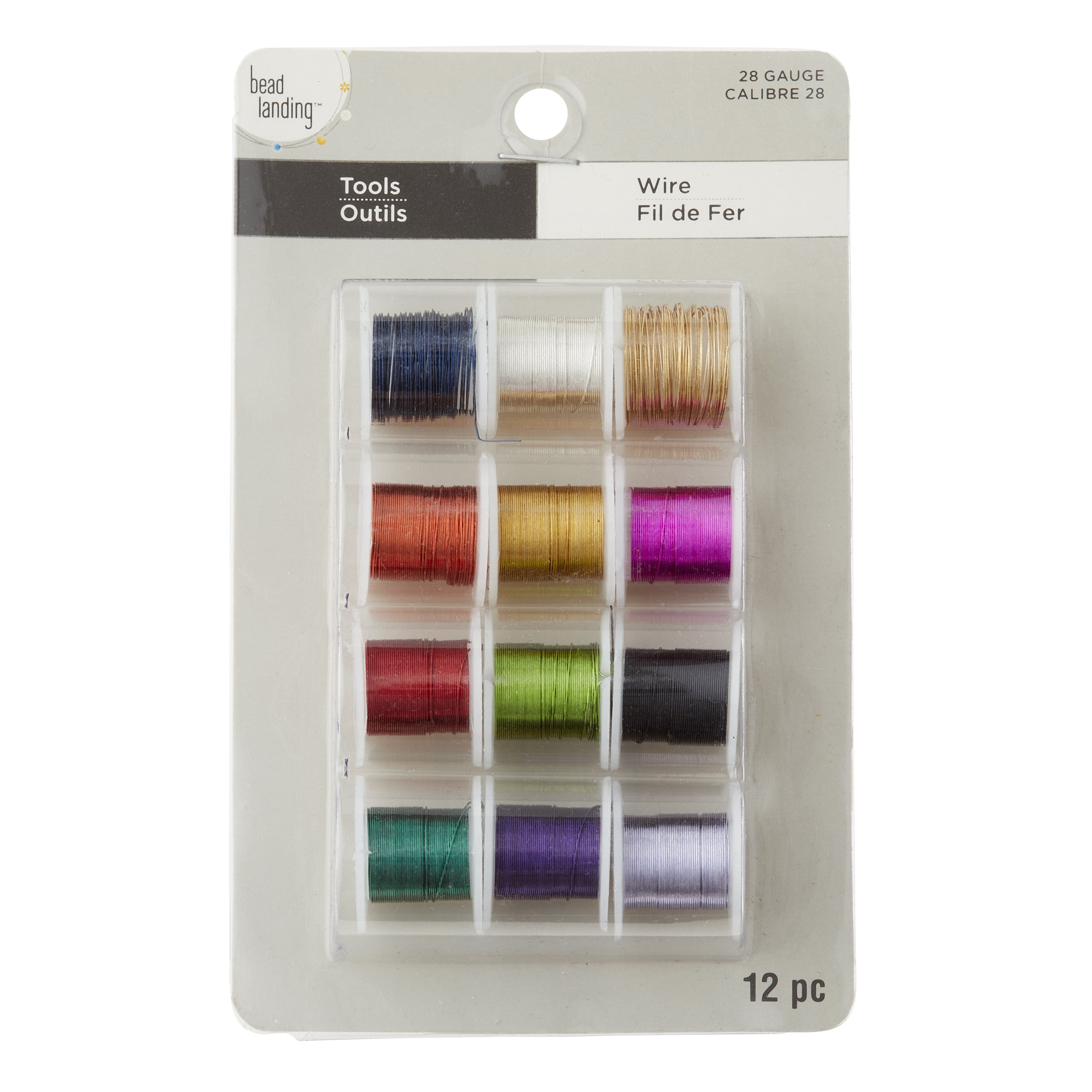9 Packs: 12 ct. (108 total) 28 Gauge Silver Plated Copper Wire by Bead Landingâ„¢