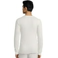 thumbnail image 2 of Hanes Mens Ultimate Organic Cotton Thermal Crewneck, M, Heather Grey, 2 of 3