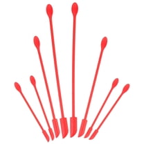 8Pcs Red Silicone Spatula for Kitchen Tools and Food Storage Multipurpose Tool