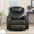 thumbnail image 3 of ACME Waterlily Motion Rocker Recliner with Swivel in Black, 3 of 6