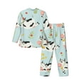 thumbnail image 2 of Kll Cute Cows Sleepwear Mens Flannel Pajamas,Long Cotton Pj Set, 2 of 9