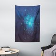 thumbnail image 1 of Astrology Tapestry, Fortune Telling Birth Chart Zodiac Signs in Space Geometrical Image, Wall Hanging for Bedroom Living Room Dorm Decor, 40W X 60L Inches, Turquoise Blue and White, by Ambesonne, 1 of 2