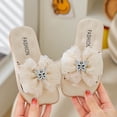 thumbnail image 2 of Girls Summer Flat Slip On Sandals Soft Pillow Slippers Open Toe Non-Slip Sole Beach Pool Vacation Daily Outdoor Footwear Gibobby,11,White, 2 of 8
