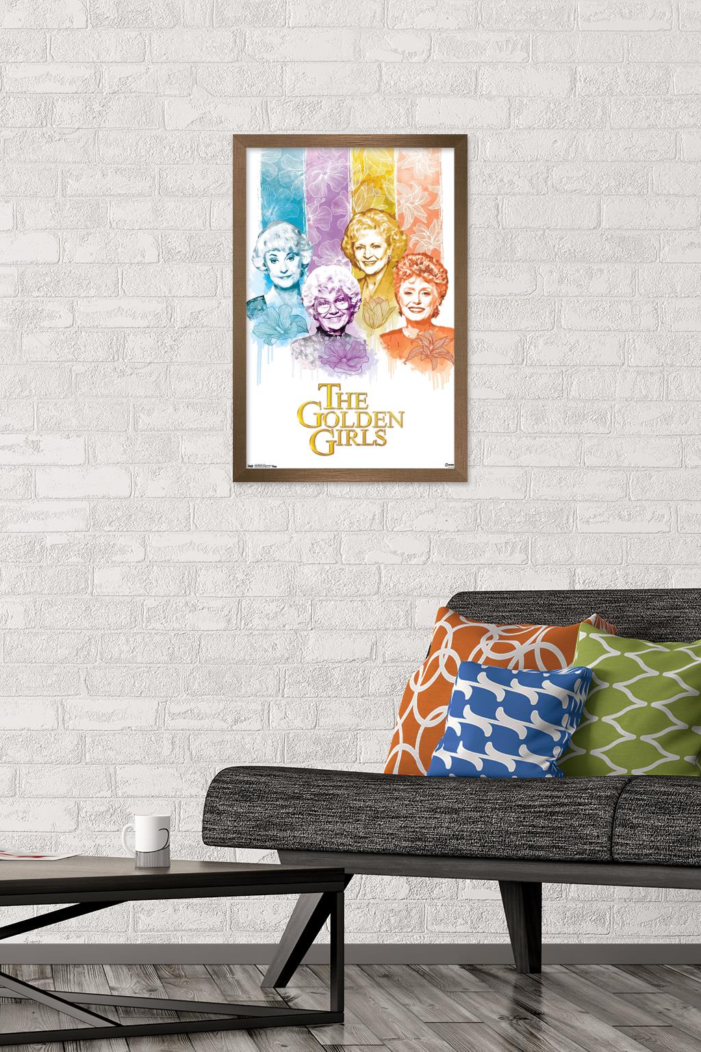The Golden Girls - Older Wall Poster, 14.725" x 22.375", Framed