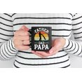 thumbnail image 2 of Retro Father, Dad, Papa feat. a Son - Father's Day or Birthday, Black 11oz Ceramic Mug, 2 of 5