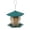 Green, variant on Bird Feeder for Outdoor Hanging, Clear Hexagon Plastic Seed Feeder with Rainproof Roof & Multi Perch Tray, Weather Resistant Hanging Bird Food Dispenser for Yard Garden Patio Backyard