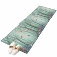 thumbnail image 2 of Botanical Washable Runner Rugs 2'x6', Spring Watercolor Trees Mystic Romantic Forest Birds Low Pile Throw Entryway Rug Non-Slip Sturdy Edge Binding Carpet for Indoor Bedside Entrance Bedside, 2 of 9