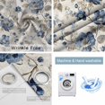 thumbnail image 4 of Blue Gray Spring Floral Blackout Curtains for Bedroom/Living Room, Thermal Insulated Kitchen Curtains, Vintage Botanical Grommet Darkening Window Treatment Drapes 42"x84"x2, 4 of 8