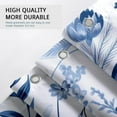 thumbnail image 4 of Blue Floral Shower Curtain Spring Watercolor Plant Shower Curtain Flower Bathroom Decor Polyester Fabric-72" x 72", 4 of 6