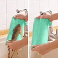 thumbnail image 5 of Koadzawe 5Pack Kitchen Dish Cloths, Reusable Dish Towels, Nonstick Oil Washable Fast Drying, Super Absorbent Coral Velvet Cleaning Cloths For Cleaning Tableware, Kitchen, Bathroom (Green 9.8 X 9.8"), 5 of 7