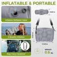 thumbnail image 3 of Almohadilla de asiento de viaje ATEPA inflable para cuello y soporte lumbar, 3 of 8