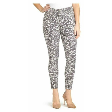 Nine West Gramercy Skinny Ankle Jean in Creamstone Bengal Bonanza, Size 6