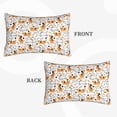 thumbnail image 2 of Picia Cute Dog Pattern Plush Pillow Case – Soft and Cozy Cushion Cover, Hypoallergenic Throw Pillow Case for Home Decor-16"x24", 2 of 6