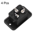 thumbnail image 3 of C14 Panel Mount Plug Adapter AC 250V 10A 3 Pins IEC Inlet Module Plug Power Socket Straight 4pcs, 3 of 4