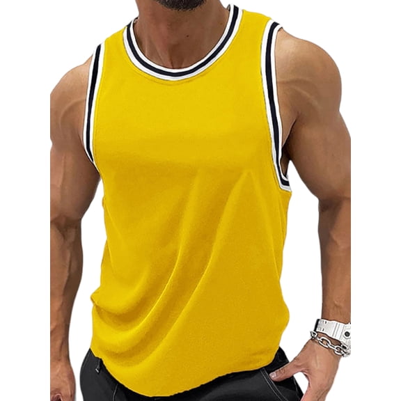 FASHIONWT Casual Sleeveless Undershirts Pullover Jersey Tank Tops Men