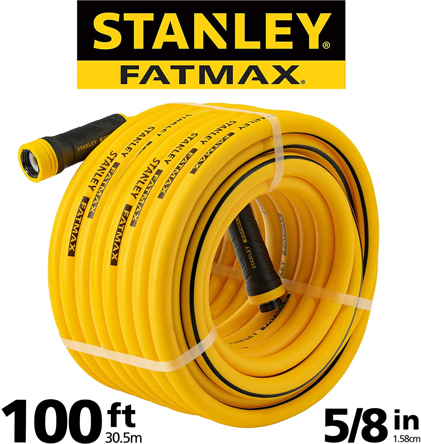 Stanley Garden BDS6652 Stanley Fatmax 5/8 x 100 Garden Hose, 100-ft, Yellow