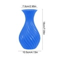 thumbnail image 3 of Blueek 2 Pcs Modern Hydroponic Vase Set - Decorative Imitation Ceramic Plastic Vases for Home Flower Arrangements and Water Storage(7.09x4.13x4.13in,Blue), 3 of 9
