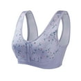 thumbnail image 2 of Minnieouse Sujetador Bralette Transpirable Y Que Absorbe La Humedad Para Mujeres Actividades Deportivas Ropa Interior Para Mujer Sujetadores Ropa interior azul claro 44/100【4XL】, 2 of 6