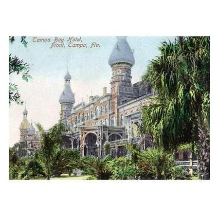 Tampa, Florida - Tampa Bay Hotel Entrance View Print Wall Art By Lantern (Best Hotels In Put In Bay)