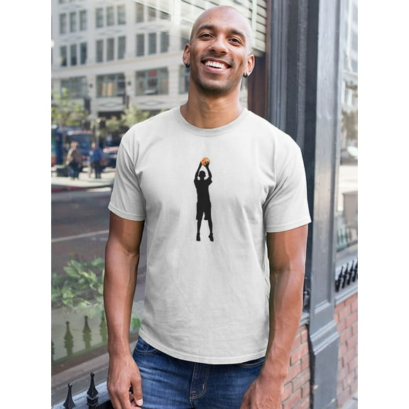 Silhouette Of Basketball Player Tee Men's -Image by Shutterstock