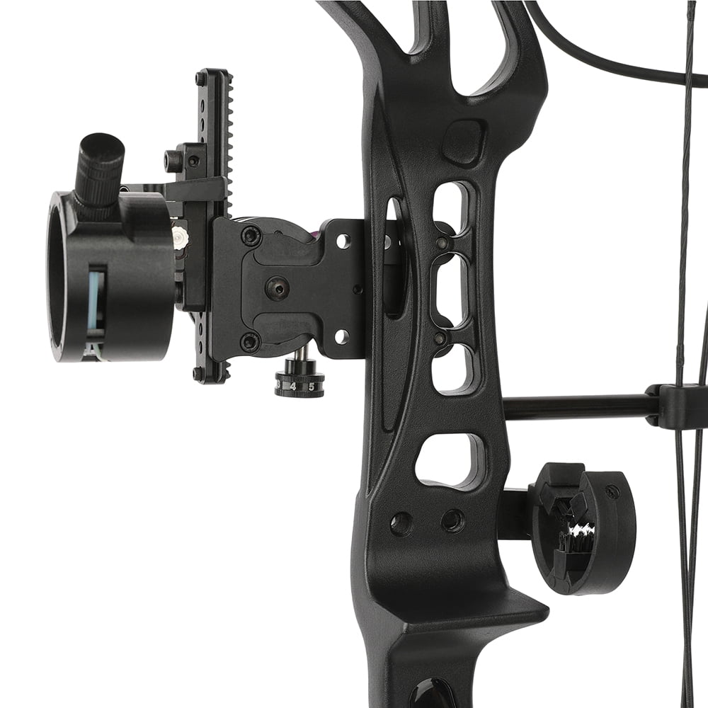 M133 Compound Bow, Adjustable 0-70 lbs Draw Weight, 16.4"-30" Draw Length, 30" Axle-to-Axle, 6.6" Brace Height, 325 FPS, 80% Let-Off, Aluminum Alloy, Hunting Archery Bow for Adults