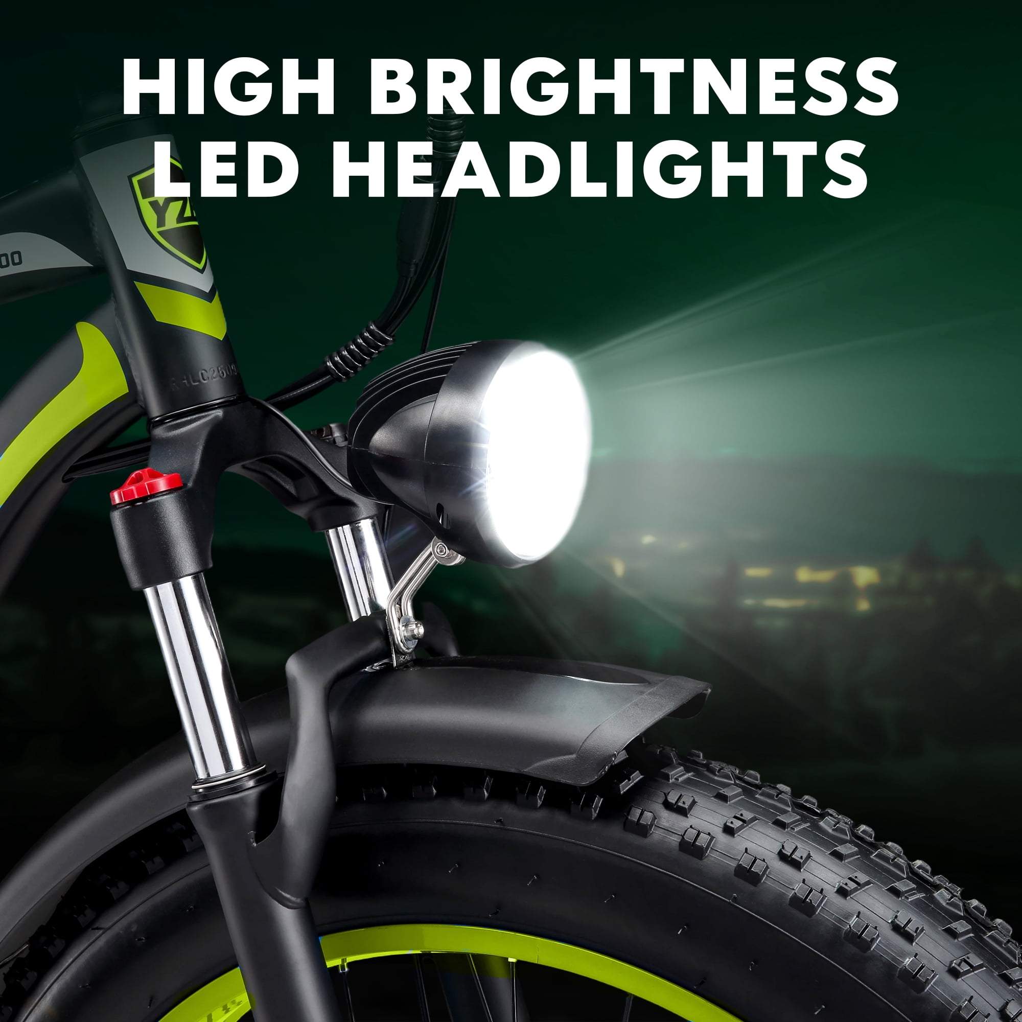 Electric Bike for Adults ,2000W Peak Motor, Off-Road E-Mountain Bike,32 MPH Max Speed 26"x4.0" Fat Tire E Bike,48V 17.5Ah Battery,UL2849