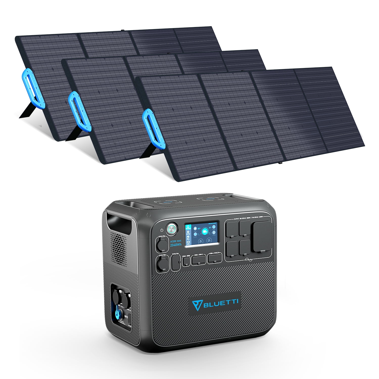 Amazon.com : BLUETTI Portable Power Station with Solar Panel included AC50S 500Wh Solar Generator 120V AC Outlet Lithium Battery Backup for Camping Trip RV Home Emergency(Include 1Pcs 120W Foldable Solar Panel) :