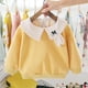 thumbnail image 1 of Sudadera de invierno de lana con cuello de muñeca de manga larga para niñas bebés (Amarillo 12-18M) Likrtyny Para estrenar, 1 of 8
