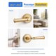 thumbnail image 5 of Tirador MRML para puerta de paso, aluminio dorado cepillado, 6,7 cm, rosa, 5 of 7