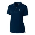 thumbnail image 2 of Women's Cutter & Buck Navy Detroit Tigers DryTec Advantage Tri-Blend Pique Polo, 2 of 3