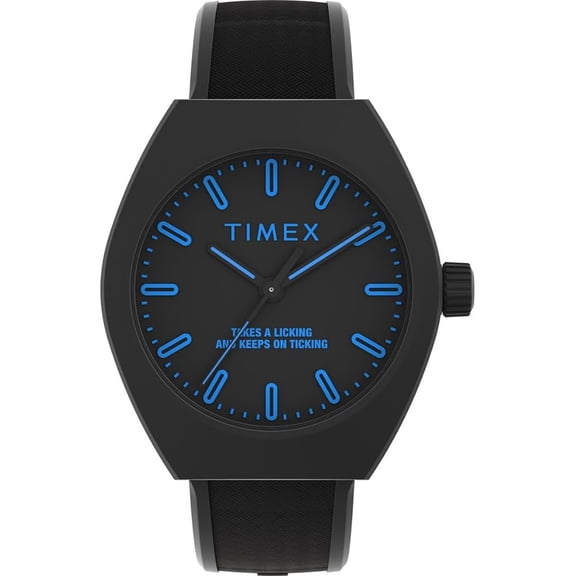 Timex 40mm Eco Ceramic Black/Blue Accents Unisex Watch