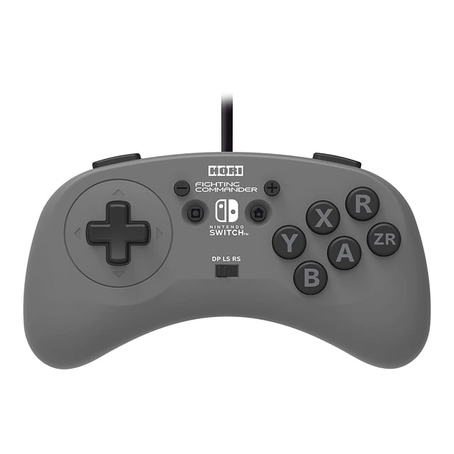 Control Alambrico Nintendo Hori Fighting Commander Gris