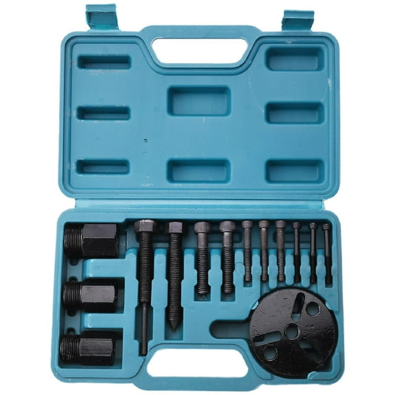Rollbacks & More 14 Pieces A/C Compressor Clutch Remover Puller Installer Air Conditioning Tools Kit Car Repair