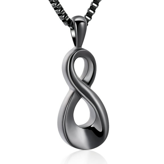 Infinity Cremation Jewelry for Ashes Urn Necklace Pendants for Ashes Wome/Men Memorial Lockets Keepsake Cremation Ashes Jewelry