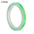 thumbnail image 3 of Uxcell Reflective Tape 2 Roll 26 ft x 0.4 inch Adhesive High Visibility Safety Tape Reflector Green, 3 of 6