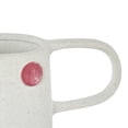 thumbnail image 4 of DecMode 11" Round White Ceramic Vase with Multicolor Spots and Handles, 4 of 9