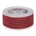 thumbnail image 1 of Unique Bargains Fil de Nylon Ficelle Perlage Cordon 4 mm Nylon Tressé Extra Résistant Corde d'Artisanat 3,2 M/10,5 Pieds, Rouge Foncé, 1 of 7