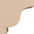 thumbnail image 3 of 2"W x 4"D x 4"H Classic Newport Rough Cedar Woodgrain TimberThane Corbel, Primed Tan, 3 of 6