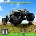 thumbnail image 5 of WOWEHICLE RC Cars for Adults, 1:18 Fast Remote Control Car, 36KM/H High-Speed RC Truck 4WD w/ Gyro Stabilization, Monster Truck Toy Gift for Kids Boys, 2 Batteries & Spare Drift Tires, 5 of 10