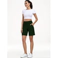 thumbnail image 7 of NELEUS Womens Workout Shorts Wide Leg Athletic Yoga Shorts High Waisted Short with Pockets,Dark Green,US Size 2XL, 7 of 7