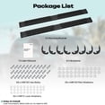 thumbnail image 5 of Running Boards 6.5'' Nerf Bars AUSUM MOTOR For 2019-2023 Chevy Silverado/GMC Sierra 1500 & 2020-2023 Silverado/Sierra 2500HD 3500HD Crew Cab Side Steps with Rocker Slider Side Steps Black, 5 of 7