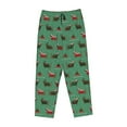 thumbnail image 4 of Naloa Christmas Dachshund Print Women’s Ultra-Soft Comfy Pajama Lounge Pants with Pockets & Drawstring, 4 of 8