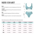 thumbnail image 2 of Kdxio Cartoon Teeth Print Women's 2 Piece High Waisted Wrap Spaghetti Strap Summer Swimsuit Bikini Set-Medium, 2 of 5